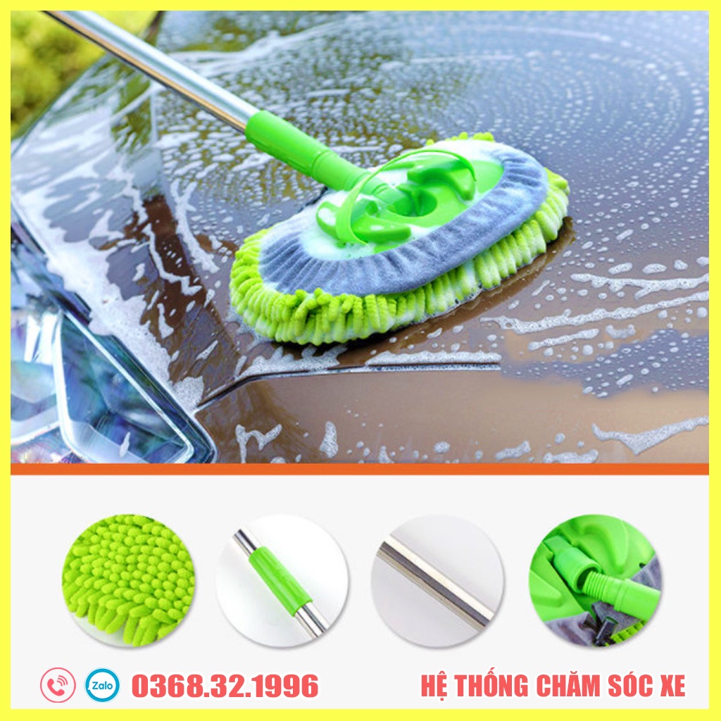 Chổi Lau Thành Và Nóc Rửa Xe Ô Tô - Lau Sàn Nhà, Lau Cửa Kính Đa Năng Tiện Dụng
