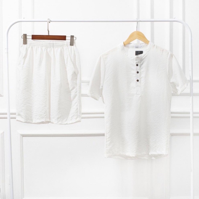 Bộ quần áo đũi nam mùa hè ngắn tay chất vải dày dặn, mặc cực mát mẻ dễ chịu