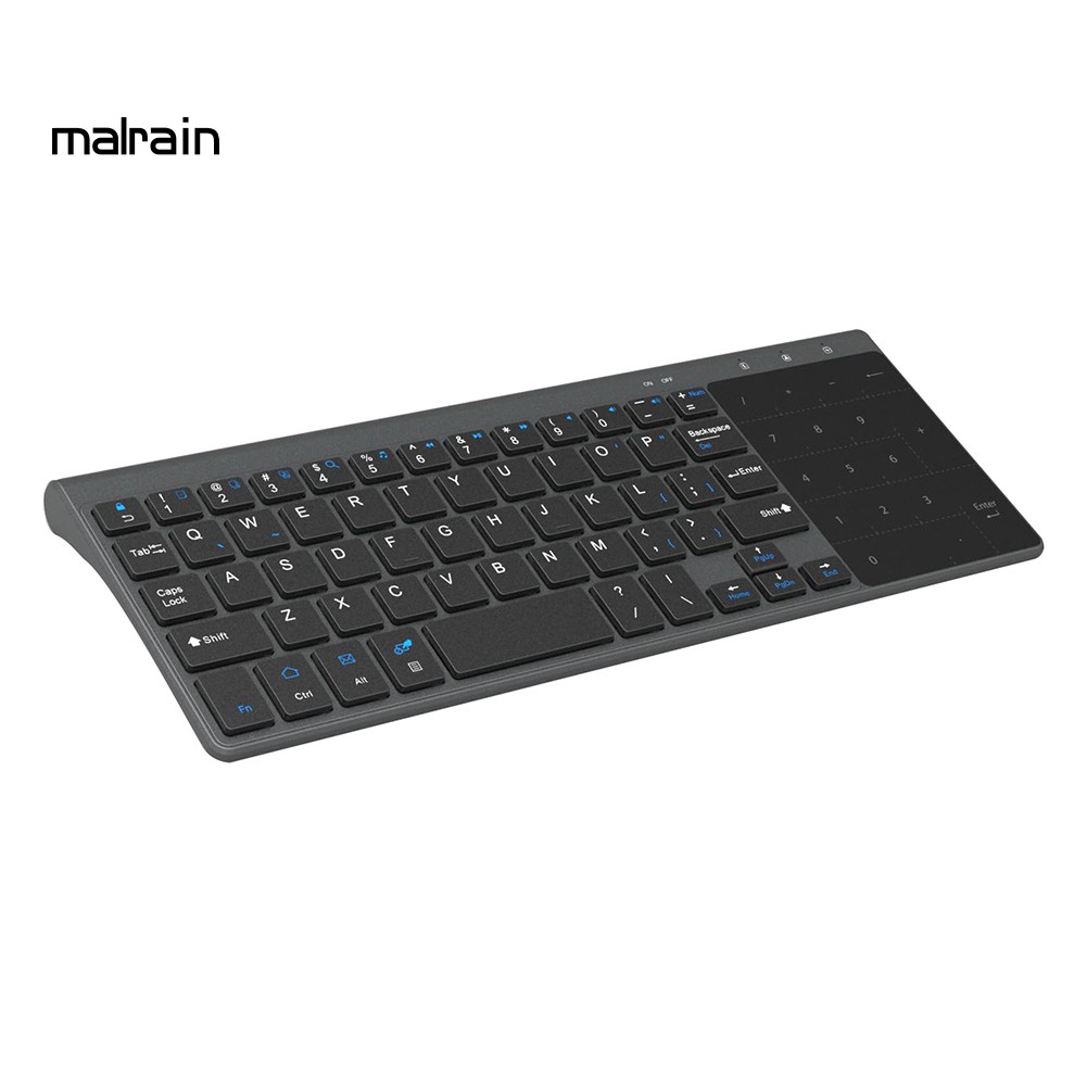 【MR】2.4GHz Wireless Keyboard with Touchpad for Android Box Smart TV Notebook Laptop