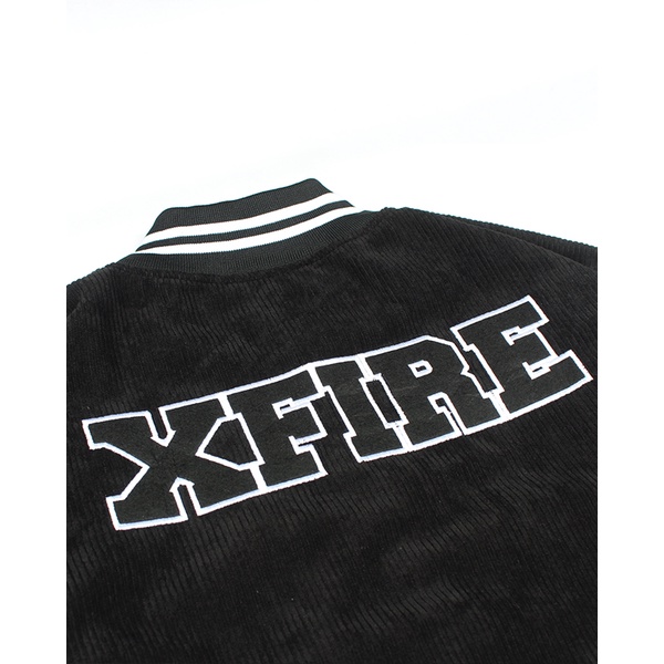 Áo Khoác Bóng Chày Bomber Varsity Màu Đen Nhung Tăm Thêu Cao Cấp Form Rộng By Local Brand Xfire VAR-VER2NT-D322