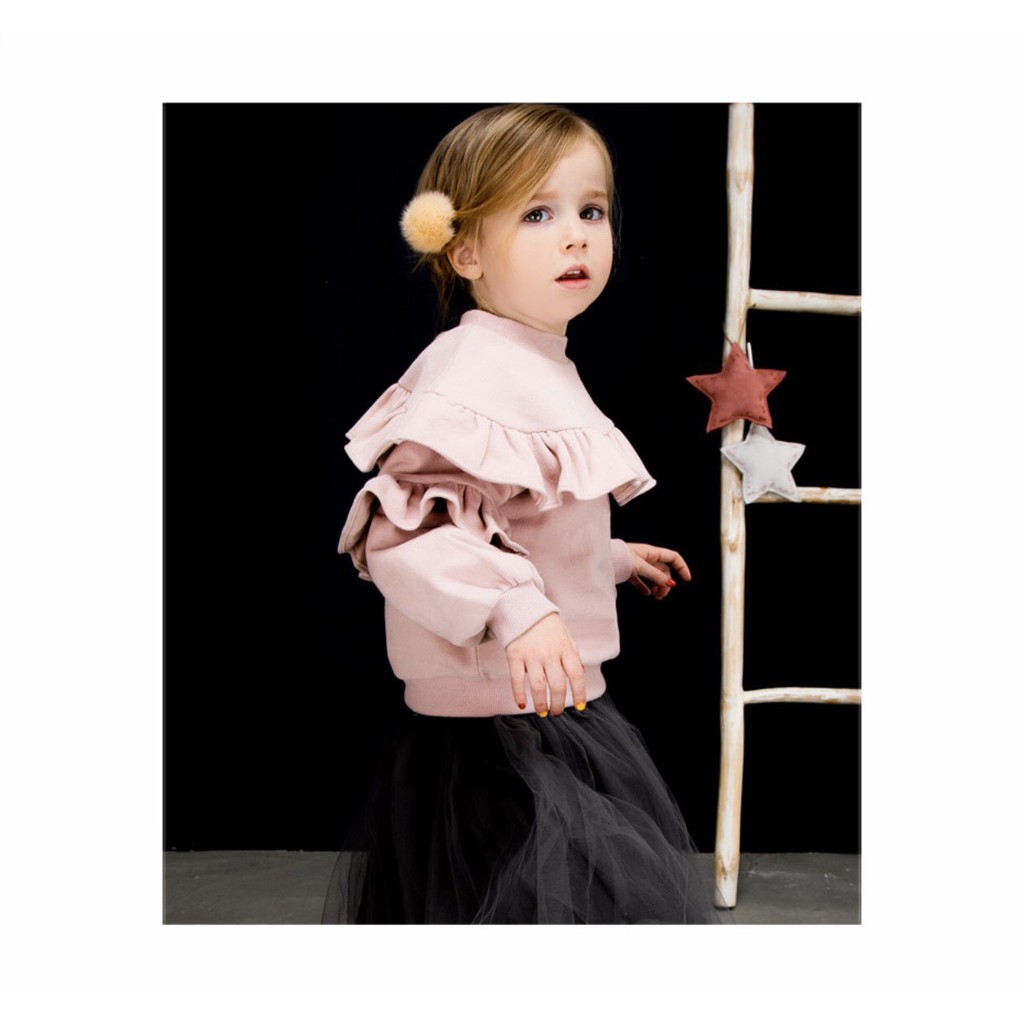 Set bộ nỉ lông áo + quần váy voan Petite Mieux. HA0807