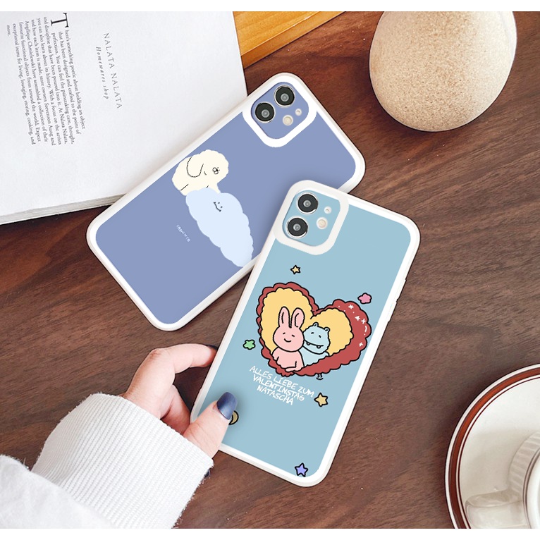 Ốp lưng iphone hoạt hình nhỏ cạnh vuông chống sốc cho iphone 7plus 8plus xsmax 11pro 12pro 12promax13promax tr1158