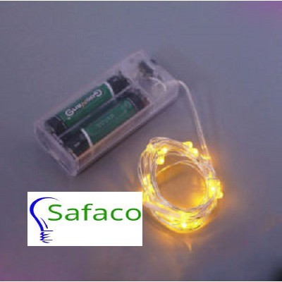 Dây đèn led đom đóm chụp ảnh, trang trí phòng, hoa, đặt vào bình thủy tinh cổ tích nguồn pin tiểu 2 mét