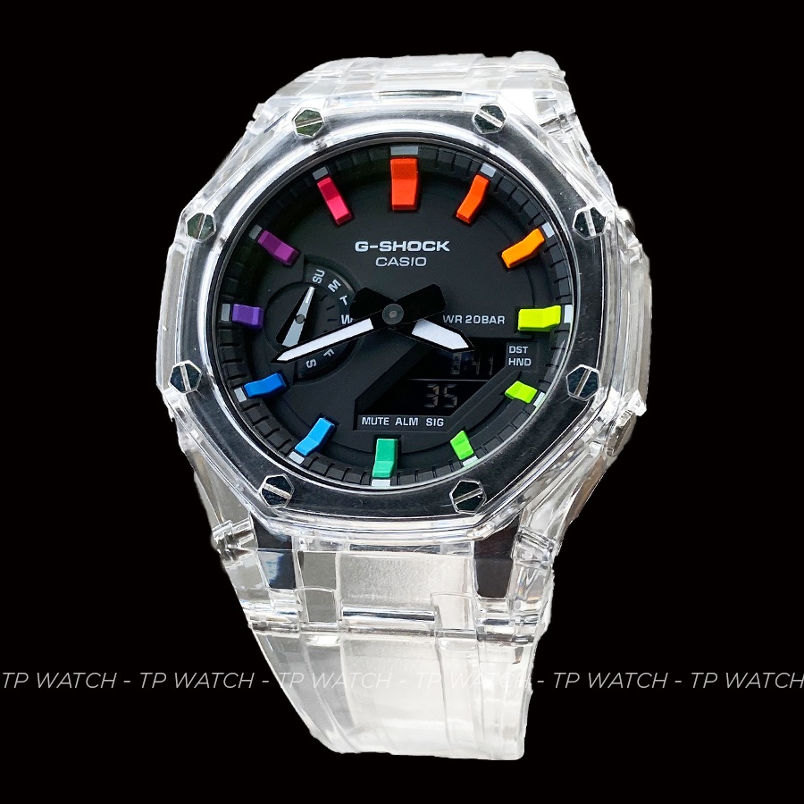 Đồng Hồ Nam Dây Nhựa Casio G-Shock GA-2100SKE-7A AP CUSTOM SKELETON x RAINBOW ROYAL OAK (SPECIAL)
