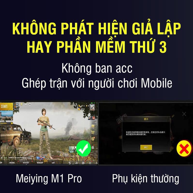 Combo Meiying M1 Pro bàn phím K15 và chuột X3 chơi PUBG Mobile, Free Fire, COD