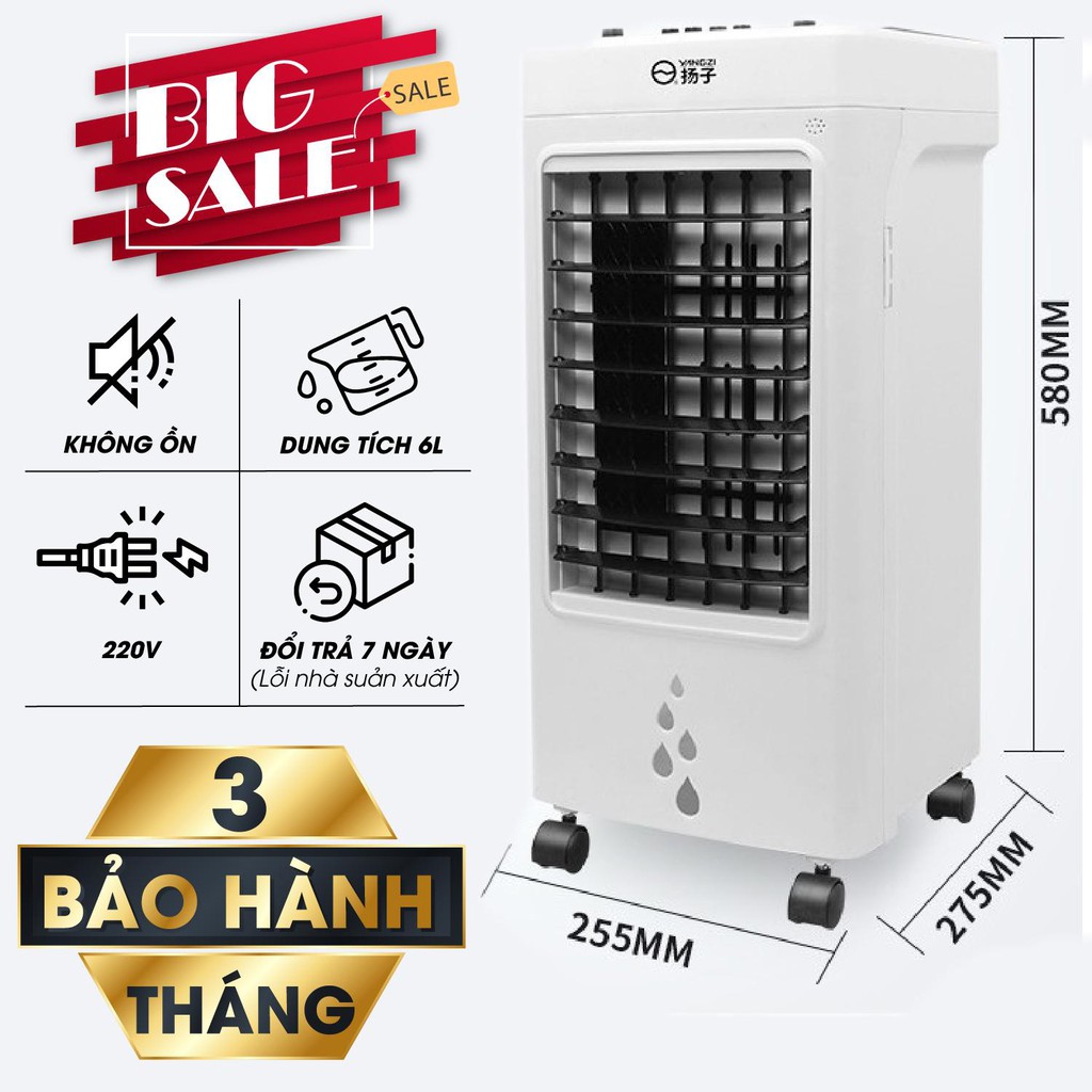 Quạt hơi nước Yangzi JT-919 [HÀNG HIỆU] Xua tan nóng bức