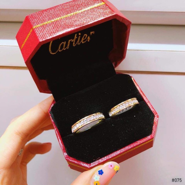 Trang sức nữ. Trang sức cartier titan. Nhẫn nam nữ. Nhân đôi.