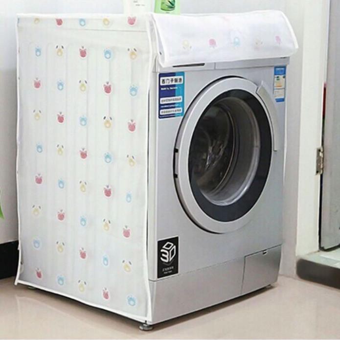 Vỏ bọc máy giặt cửa ngang chống thấm nước bụi bẩn 7,5-10kg chất nilong dày dặn, đồ gia dụng MUADDI