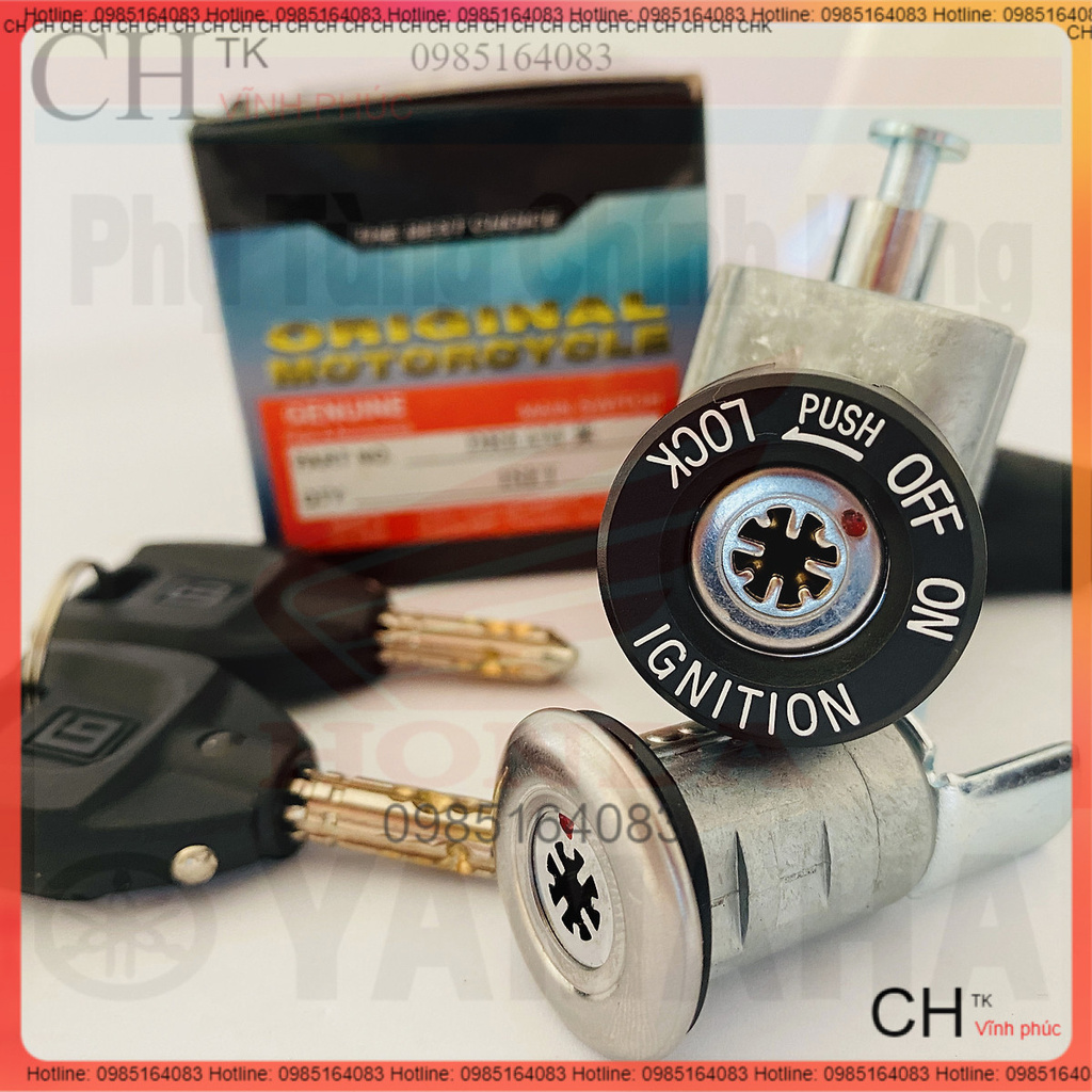 Ổ Khóa 8 Cạnh Dành Cho Xe Dream -đồ chơi xe máy