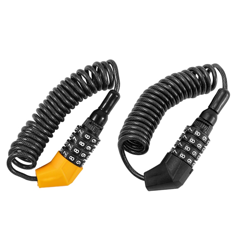 Dây Cáp Khóa Mật Khẩu 4 Chữ Số Chống Trộm Cho Mũ Bảo Hiểm Xe Đạp