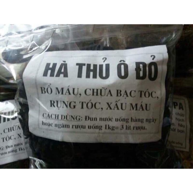 500G Hà thủ ô đỏ đã sao chế với đậu đen kỹ càng