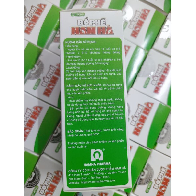 Xịt họng bổ phế Nam Hà