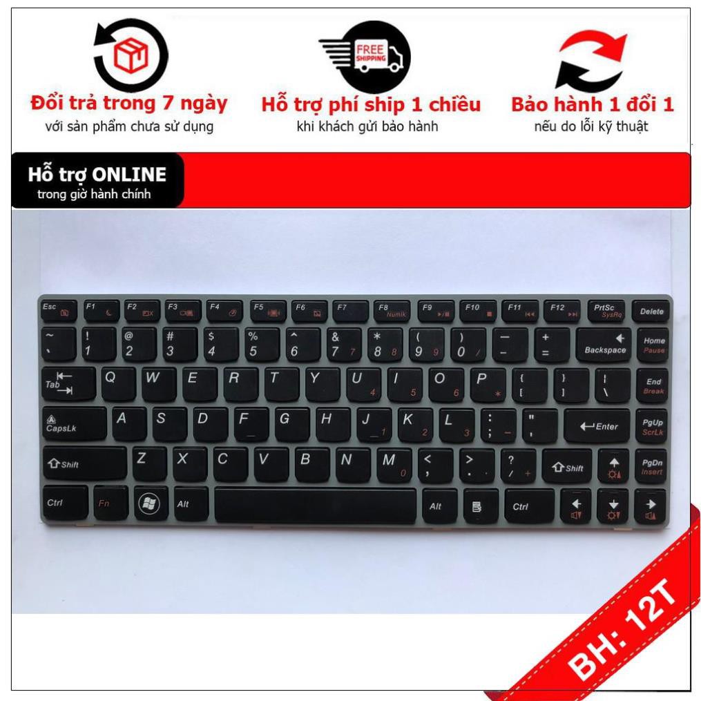 [BH12TH] Bàn Phím Laptop Lenovo IdeaPad Z460 Z460A Z460G Z465A Z465G Hàng Mới 100% Bảo Hành 12 Tháng Toàn Quốc