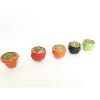 [Xả kho] Chậu gốm sứ mini cắm hoa handmade, hoa pha lê, hoa đất sét (KT C5xR5cm)