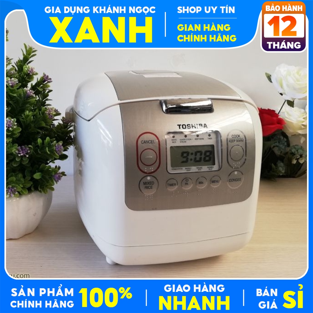 Nồi cơm điện tử Toshiba 1.8 lít RC-18NMFVN(WT),-Chính Hãng trưng bày 97- 99% SX Thái Lan công suất 800W