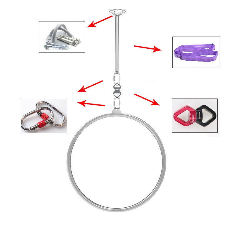 Vòng Tập Yoga Bay Aerial Lyra Hoop 80-85-90cm