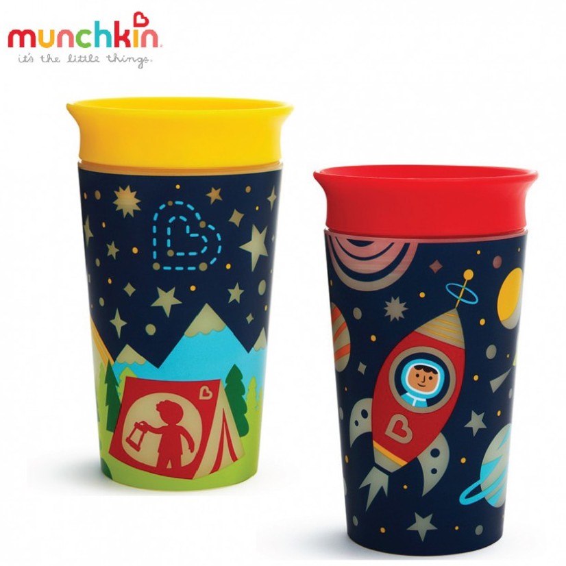 Cốc 360 độ Munchin phát sáng 266ml