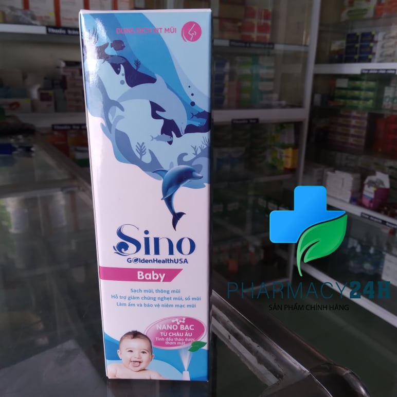 XỊT MŨI SINO - BABY làm sạch, thông mũi