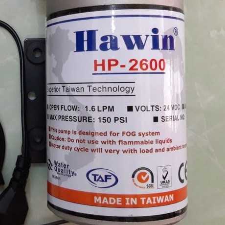 Máy Phun Sương Hawin Hp 2600 1,6L