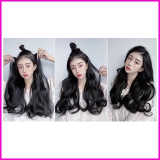 Tóc giả kẹp chữ u dệt bằng tóc thật 100%