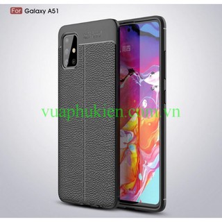 Ốp lưng silicon Samsung Galaxy A51 giả da chống sốc Auto Focus