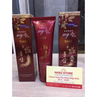 Sữa rửa mặt sâm đỏ My Gold Hàn Quốc