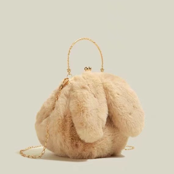 Túi Đeo Chéo Hình Thỏ Nhồi Bông Dễ Thương Thời Trang Xuân Hè Hàn Quốc Cho Nữ 2022