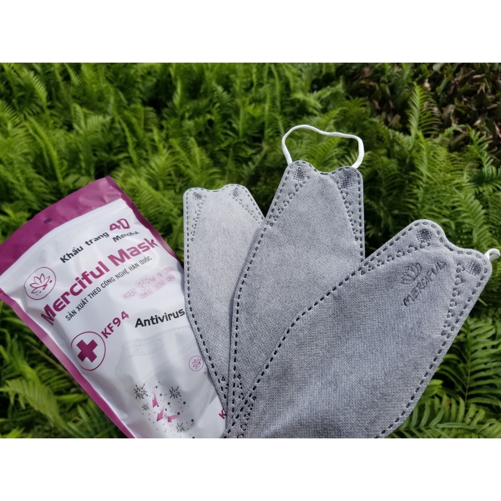 Khẩu Trang 4D KF94 Merciful - 1 bịch 10 cái