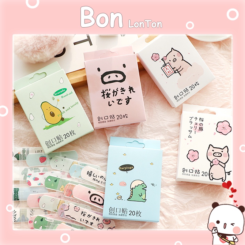 Hộp Băng Keo Cá Nhân Urgo Họa Tiết Dễ Thương Chống Thấm Nước, Băng Ugo Siêu Siêu Cute