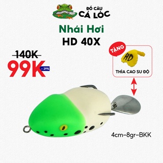 NHÁI HƠI HD40X  - MỒI GIẢ THÁI LAN CÂU LURE CÁ LÓC GIÁ RẺ - 4CM/8GR