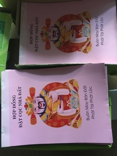 Sổ đặt cọc nhà đất 2 liên