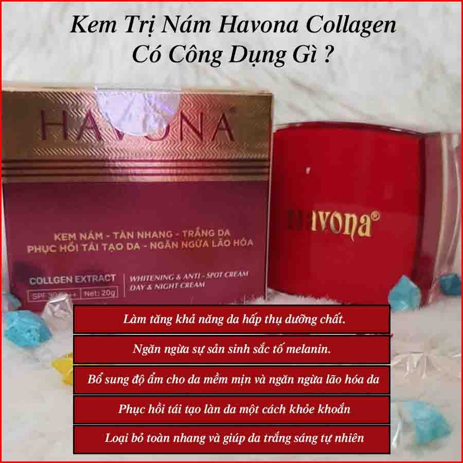 Collagen Extract Havona - Kem Dưỡng Trắng Da Mặt, ngừa nám 20g