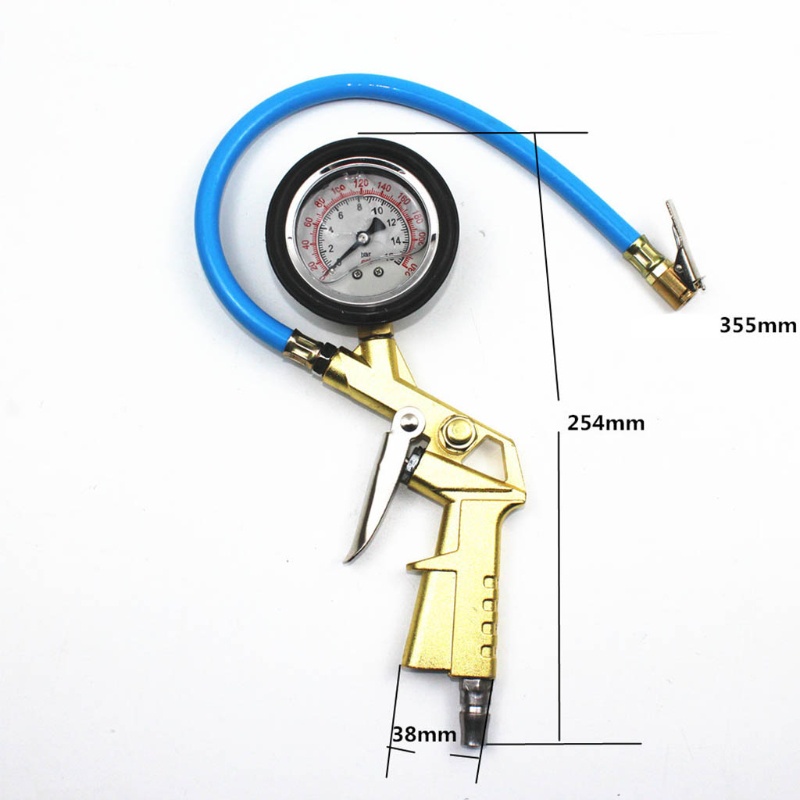 Đồng Hồ Đo Áp Suất Lốp Xe Hơi 0-220PSI Chuyên Dụng