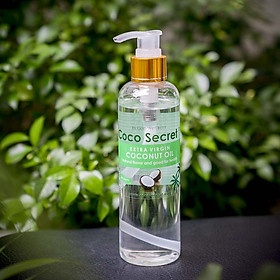 Dầu dừa nguyên chất ép lạnh Coco Secret 250ml, dầu dừa dưỡng tóc, dưỡng mi, giảm rạn da chính hãng