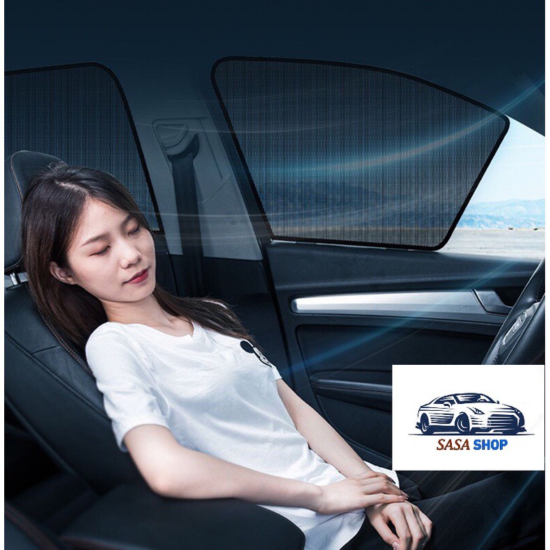 Rèm che nắng, Chắn nắng nam châm cho xe ô tô, bộ 4 miếng cho đủ các dòng xe, hàng loại 1, dày dặn, chắc chắn Sasa shop