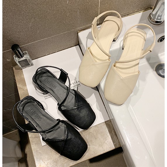 Full box Giày búp bê đế vuông, quai chéo cực xinh - P001 | BigBuy360 - bigbuy360.vn