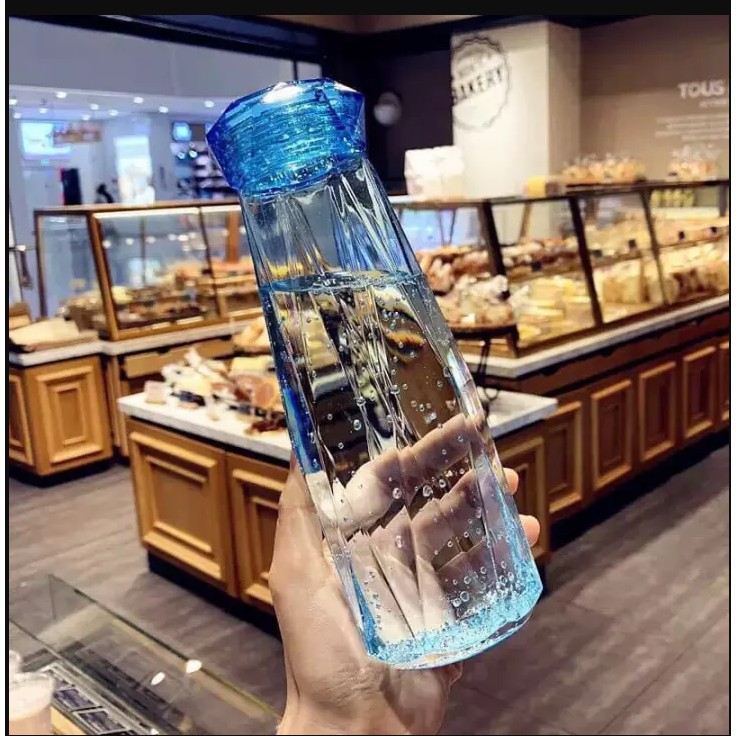 KIỂU DÁNG KIM CƯƠNG – BÌNH NƯỚC THỦY TINH 500ML CHỊU NHIỆT TỐT – GIAO MÀU NGẪU NHIÊN | BigBuy360 - bigbuy360.vn