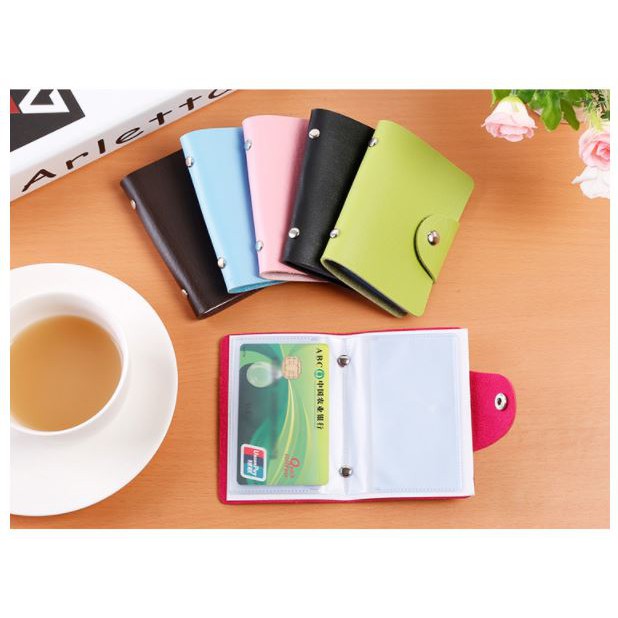 Ví đựng 24 thẻ các loại có khóa bấm