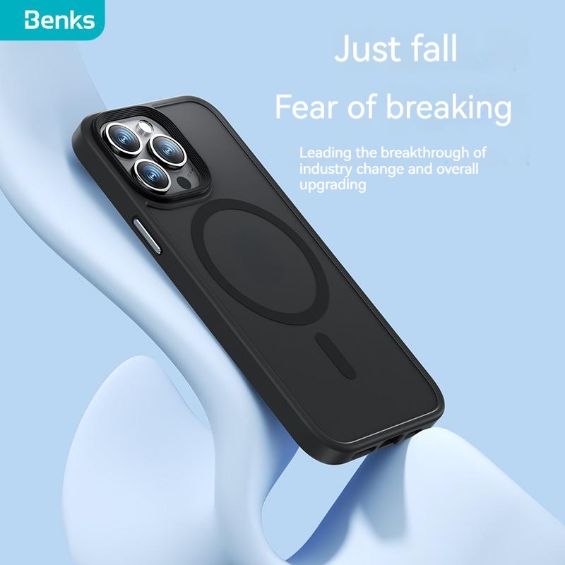 Ốp Điện Thoại Benks Hít Nam Châm Màu Nhám Mờ Chống Rơi / Sốc / Vân Tay Cho IPhone 15 14 Plus Pro Max