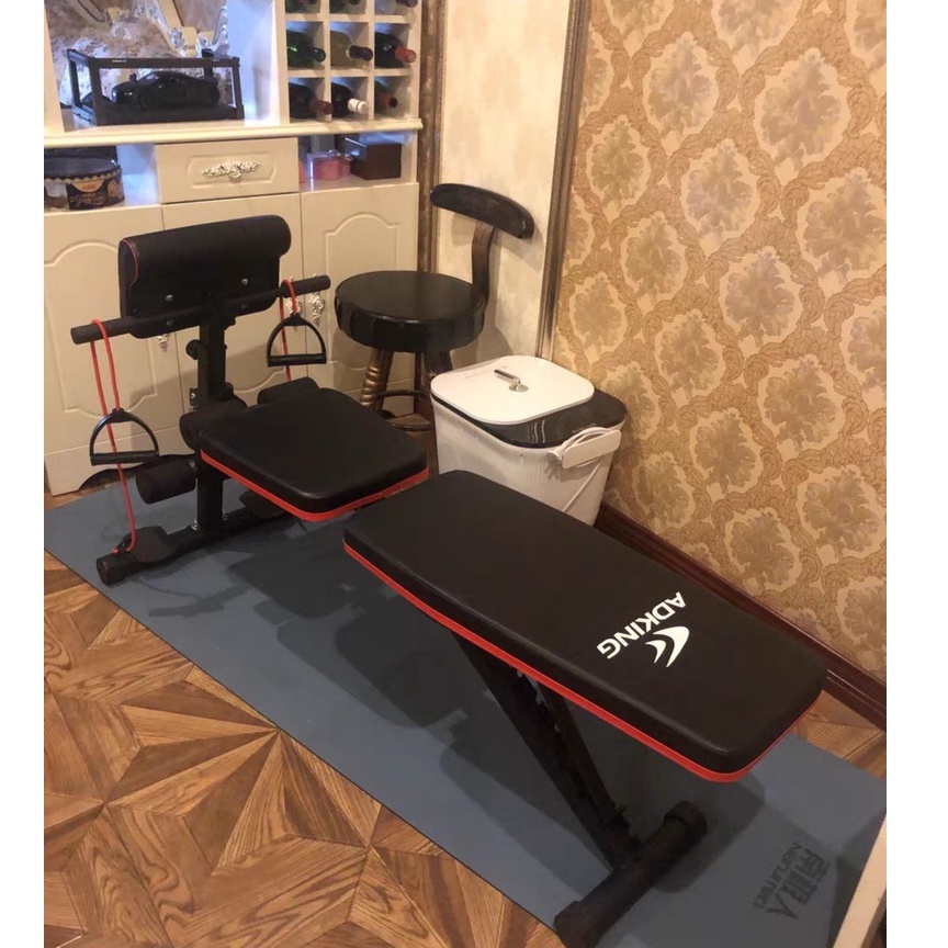 Ghế tập cơ, Máy tập tạ đa năng kết hợp được nhiều bài tập gym tập cơ bụng, Máy tập gym thể dục tại nhà