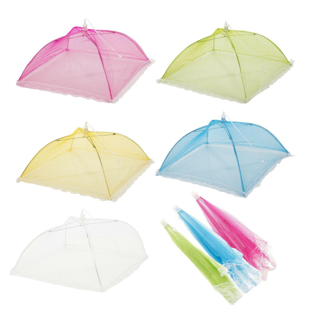 Set 3 Dù Lưới Bảo Vệ Thực Phẩm Chống Ruồi Đa Năng Cho Nhà Bếp