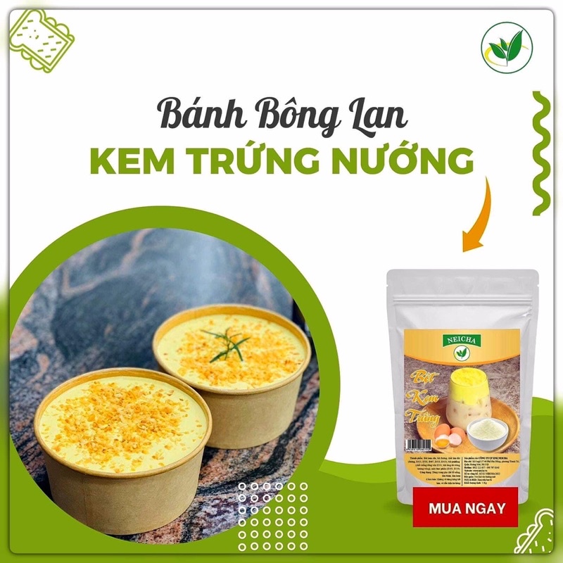 Bột Kem Trứng Neicha/ Nguyên liệu pha chế ĐỒ UỐNG, LÀM BÁNH thơm ngon béo ngậy.