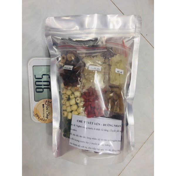 10 Set - Chè Tuyết Yến Dưỡng Nhan -14 VỊ ( Tặng 5 set táo )- 500g/set