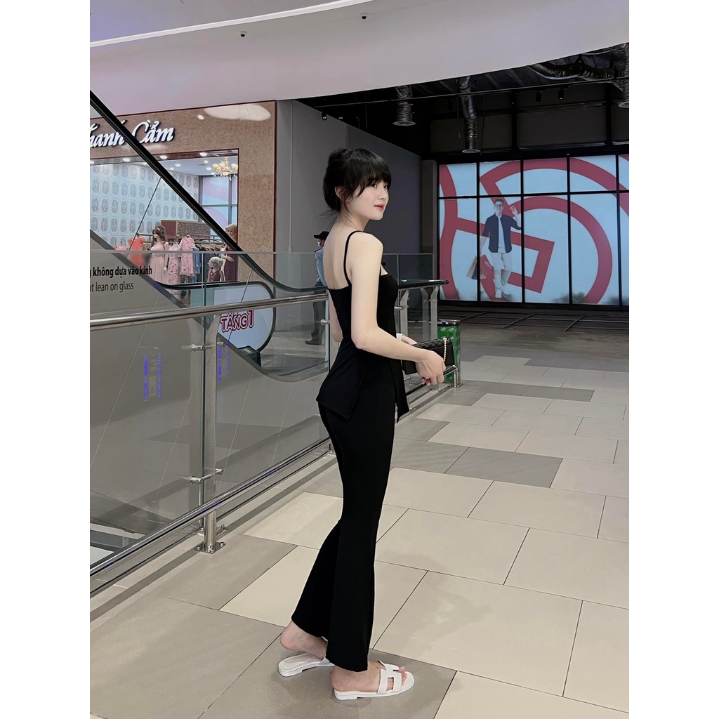 Quần Dài Thun Ôm Lưng Cạp Cao, Ống Loe HOT - BT Fashion  + Video, Hình Thật