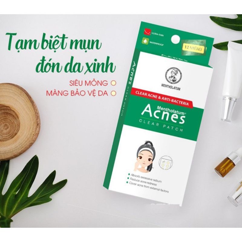 🎊Miếng dán mụn Acnes Clear Patch H12 miếng🎀