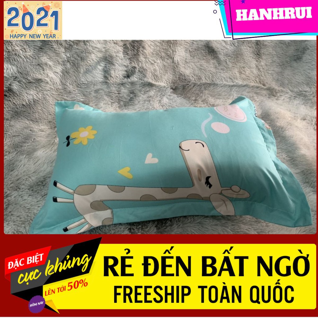 [Xả hàng nghỉ tết]Vỏ Gối Nằm,Áo Gối Nằm Cotton poly Hàn Quốc AG1249