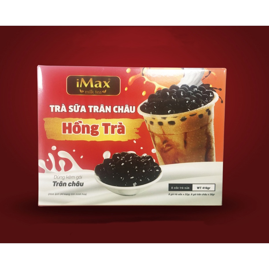 Trà Sữa Trân Châu Đường Đen/ Trà Sữa Hồng Trà/ Trà Sữa Matcha/ Trà Sữa Socola iMax Milk Tea - Kèm Gói Trân Châu