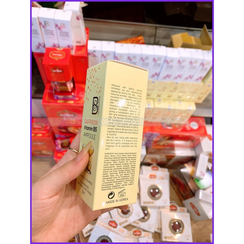 Serum B5 Saffron - Tinh Chất Nhụy Hoa Nghệ Tây 3 Trong 1 giúp: Tái Tạo Làn Da, Dưỡng Trắng + Chống Lão Hóa | BigBuy360 - bigbuy360.vn