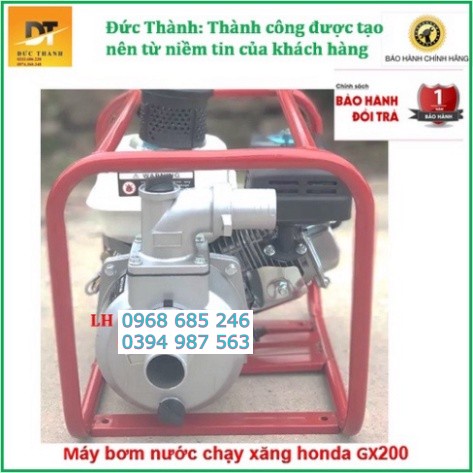 Máy bơm nước chạy xăng khung honda gx200