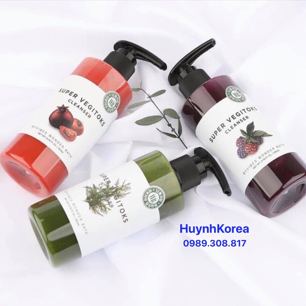 Sữa rửa mặt thải độc Super Vegitok Hàn Quốc